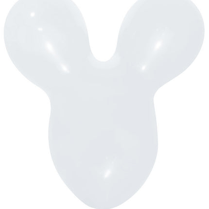 Globos Cabeza de Ratón Blanco 25pcs