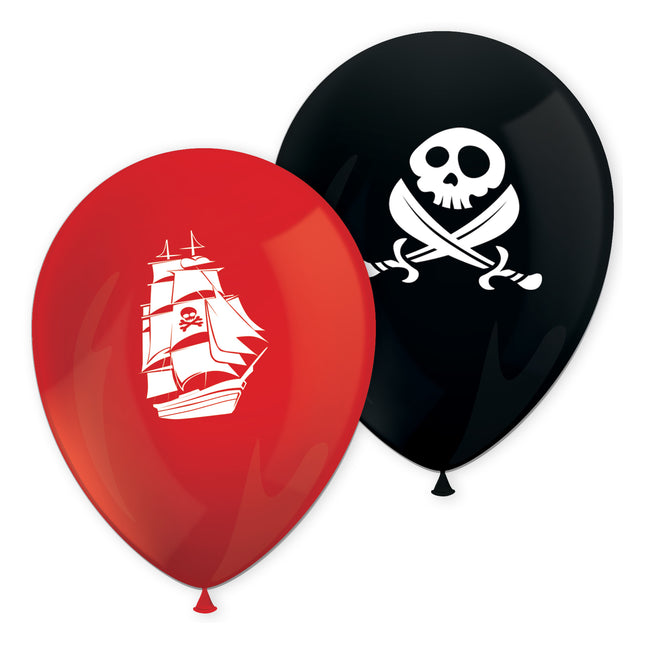 Globos Piratas 8pcs