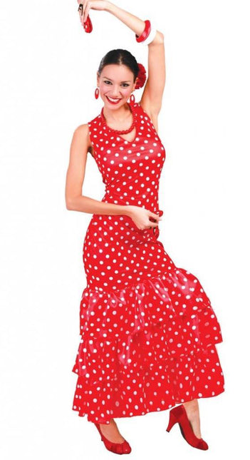 Traje de Flamenca Rojo