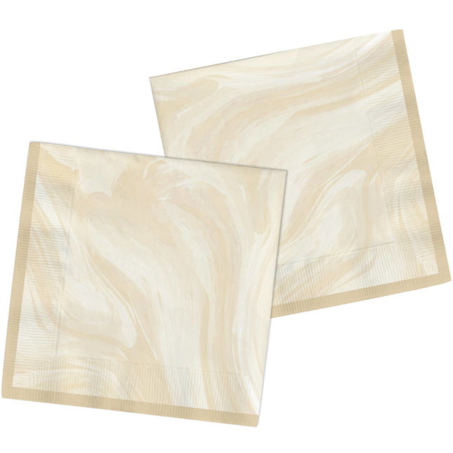 Servilletas Beige Mármol 33cm 20uds.