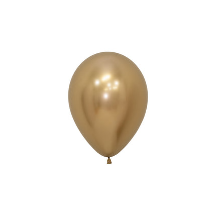 Globos Reflex Oro 12cm 50pcs