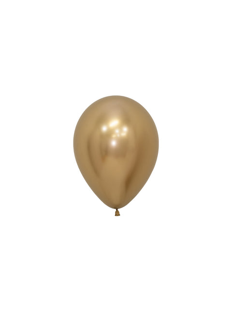 Globos Reflex Oro 12cm 50pcs