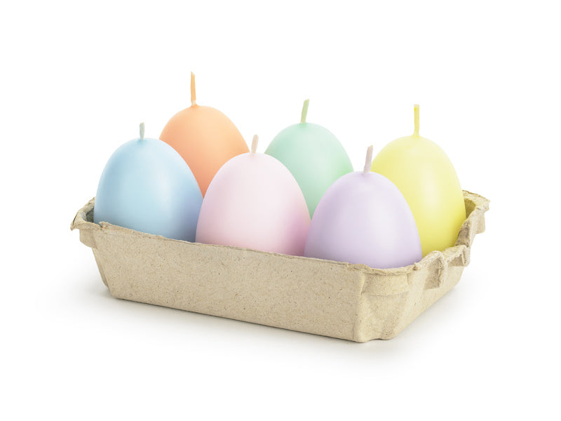 Velas Huevos de Pascua 7cm 6pcs