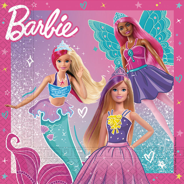 Servilletas Barbie Fanatasy 33cm 20pcs