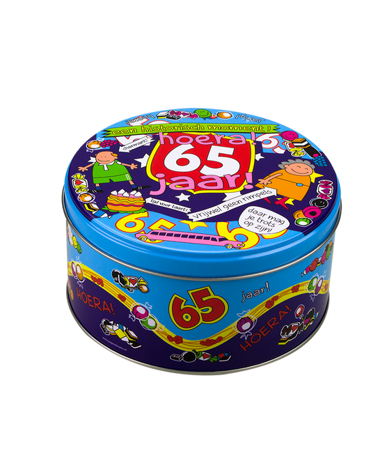 Caja de caramelos 65 años 14cm