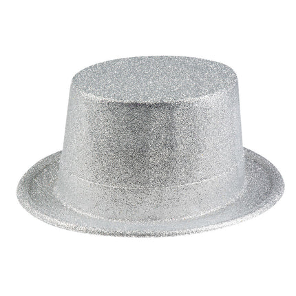 Sombrero Plata Purpurina 29cm