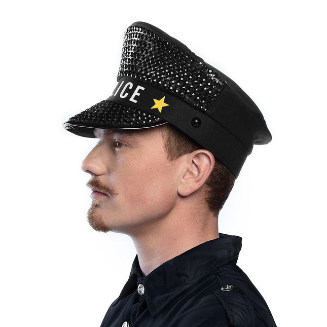 Gorra Negra Policía