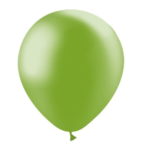 Globos Verdes Metálicos 30cm 50pcs