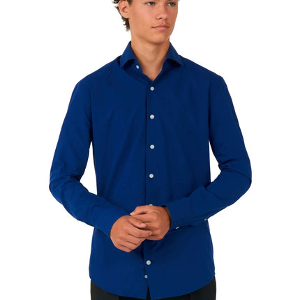 Camisa Azul Oscuro Niño Adolescente OppoSuits