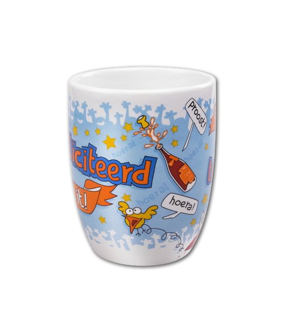 Taza Felicidades Topper 12cm