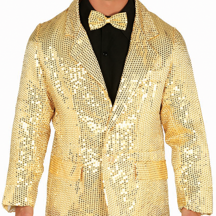 Blazer Dorado Lentejuelas Hombre