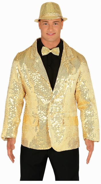 Blazer Oro Lentejuelas Hombre