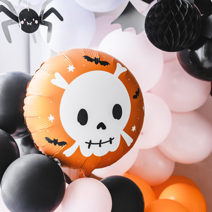 Halloween Globo de Helio Cabeza de Muerte Vacío 45cm