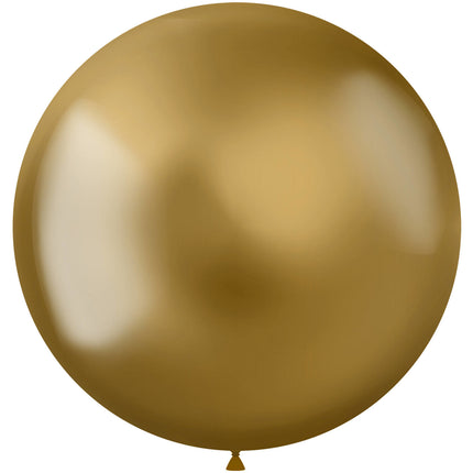 Globos de Oro Cromados 48cm 5pcs