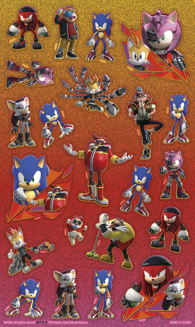 Juego de pegatinas Sonic grande