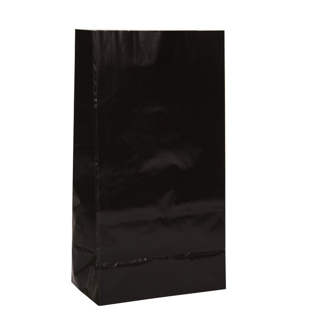 Bolsas de fiesta Negro 25cm 12uds