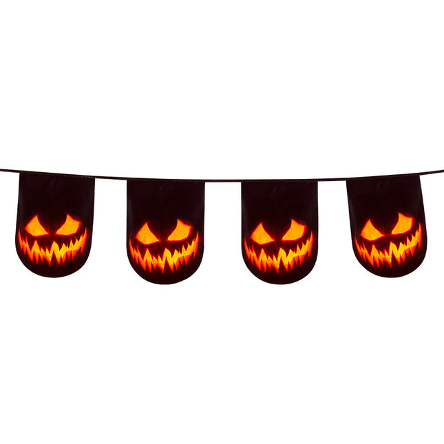 Banderín de Halloween Calabaza espeluznante 6m