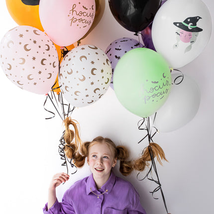 Globos de Halloween de colores 30cm 6pcs