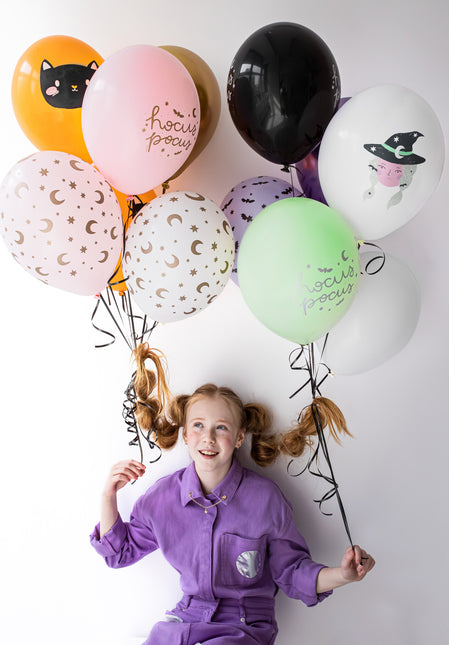 Globos de Halloween de colores 30cm 6pcs