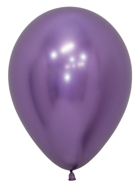 Globos Reflex Violeta 30cm 50pcs