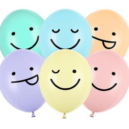 Globos Sonrientes 30cm 6pcs