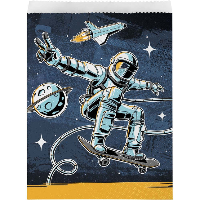 Bolsas Compartidas Fiesta Espacial 22.2cm 8pcs