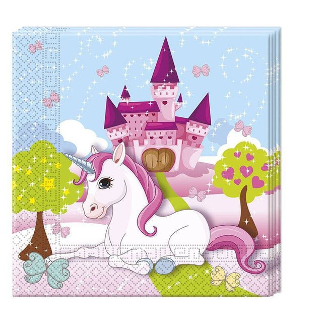 Servilletas Unicornio 33cm 20ud