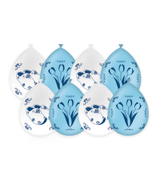 Globos Azul Delft 30cm 8pcs