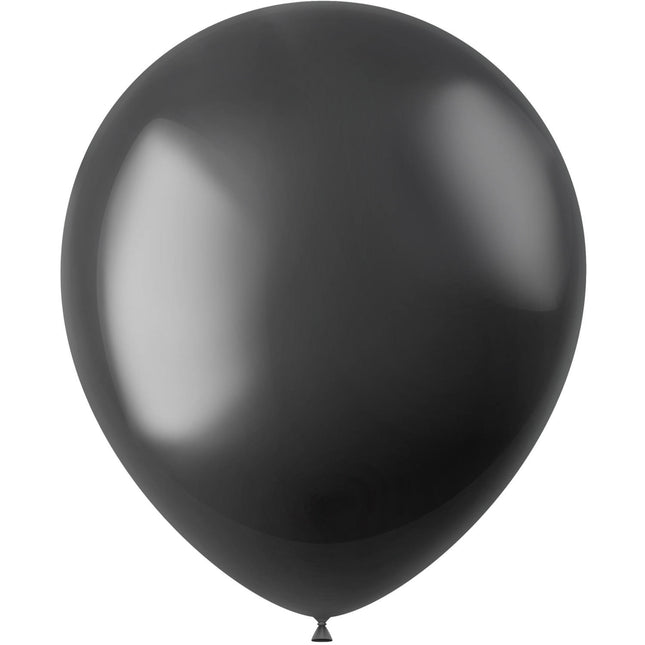 Globos Negros Negro Onix Metalizado 33cm 100pcs