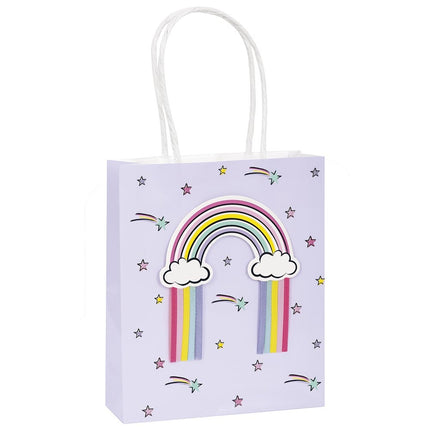 Bolsas de Fiesta Lila Arco Iris 3uds