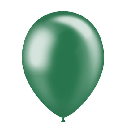 Globos Verde Oscuro Metalizados 25cm 10pcs