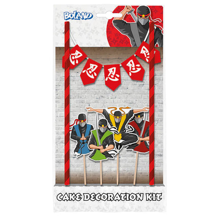 Ninja Cake topper 5 piezas