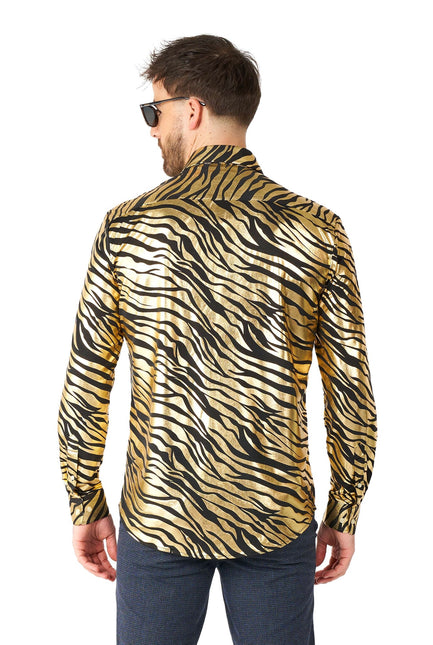 Camisa Tigre Oro Hombre OppoSuits