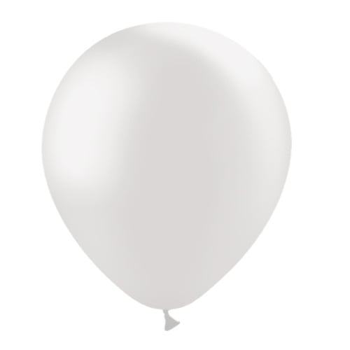 Globos Gris Claro Metalizados 30cm 10pcs