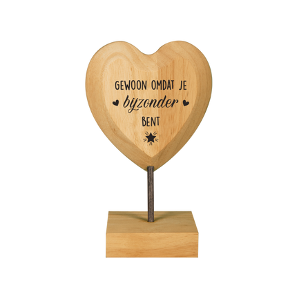 Corazón de madera Sólo porque eres especial