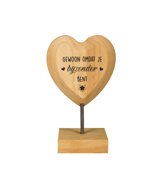 Corazón de madera Sólo porque eres especial