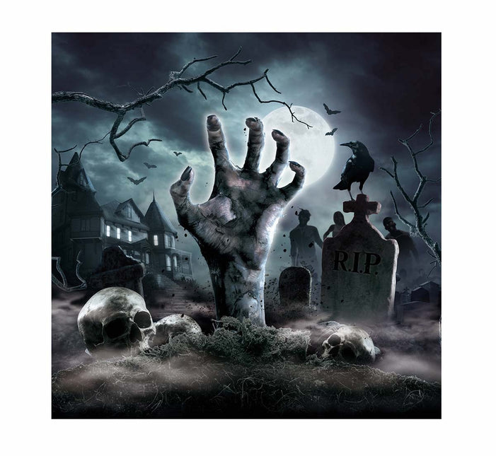 Servilletas Cementerio Halloween 33cm 12uds.