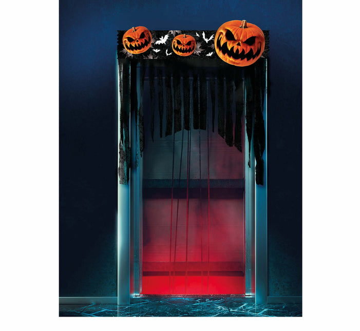 Cortina de puerta de Halloween Calabazas