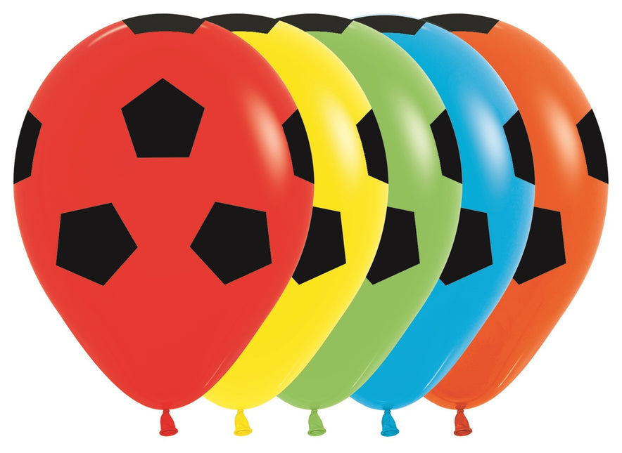 Globos Fútbol Mix 30cm 25pcs