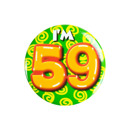 Tengo 59 Botón 59 Años 5,5cm