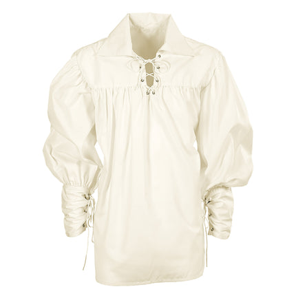 Blusa Pirata Blanco Hombre