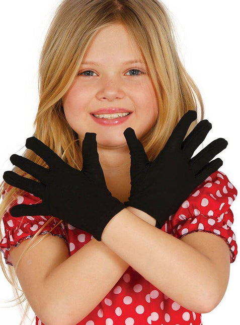 Guantes Negros Niño 2pcs