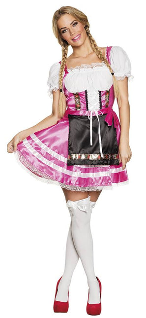 Vestido Dirndl Oktoberfest Rosa