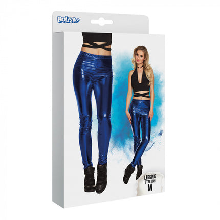 Legging azul metalizado