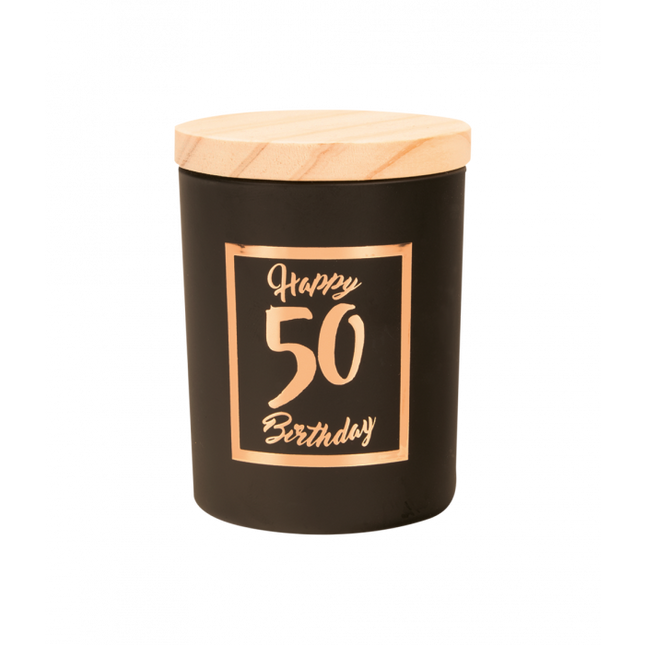 Vela Perfumada 50 Años Negra 8cm