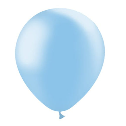 Globos Azul Claro Metálicos 30cm 10pcs