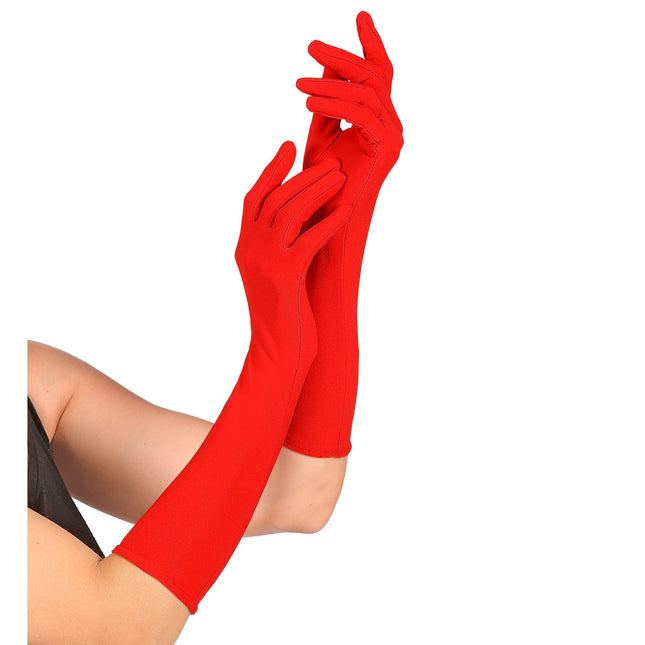 Guantes rojos 37cm