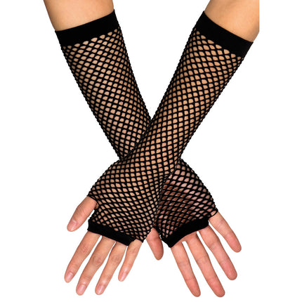 Guantes Fishnet Negro