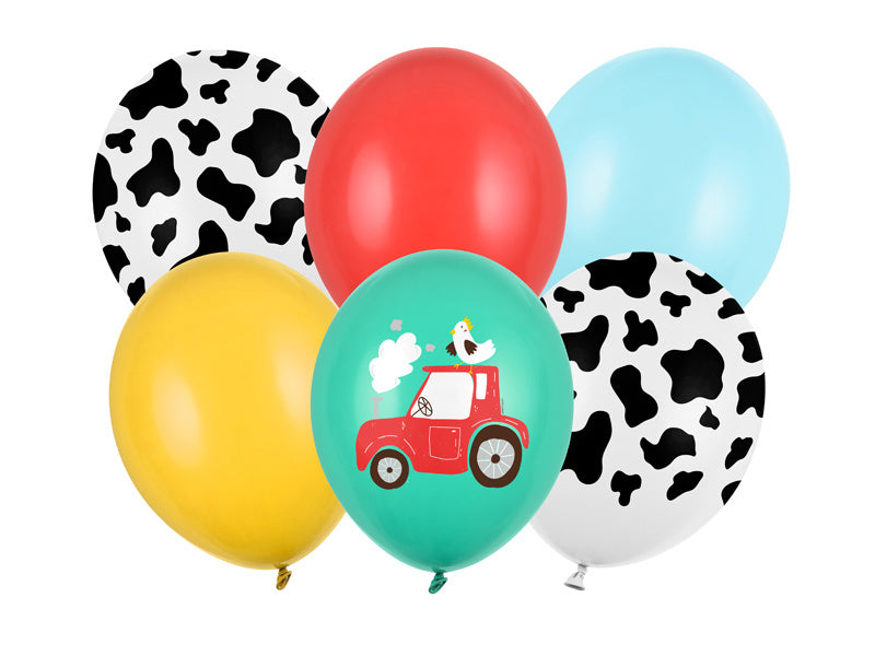 Globos Farm Mix 30cm 6pcs