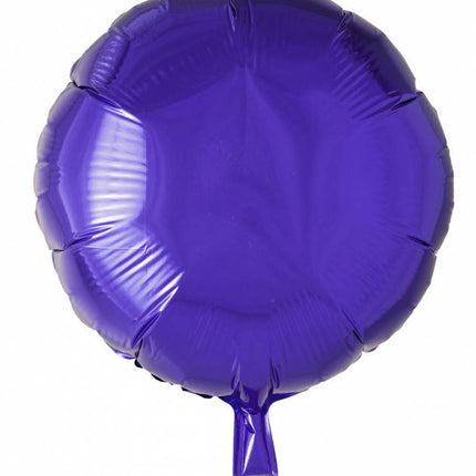 Globo de Helio Redondo Morado 46cm Vacío